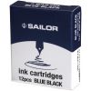 Sailor Inkt Cartridges Blue Black