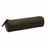 20S Design Rond Lederen Pen etui bruin