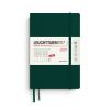 Leuchtturm1917 Agenda 2027 Weekplanner Verticaal Paperback B6+ Hardcover Forest Green