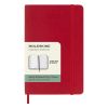 Moleskine Pocket Agenda 2027 Wekelijkse Planner met Notitiepagina Rode Zachte Kaft