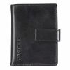 Maverick All Black Lederen Super Compact pasjeshouder met RFID cardprotector