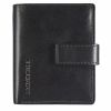 Maverick All Black Lederen RFID Compact pasjeshouder met cardprotector