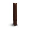 Recife Rivièra Lederen Hard Case Pen Etui Chocolat voor 1 pen