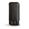 Recife Rivièra Lederen Hard Case Pen Etui Zwart voor 3 pennen