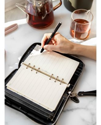 Filofax Malden Compact Zip Personal Black