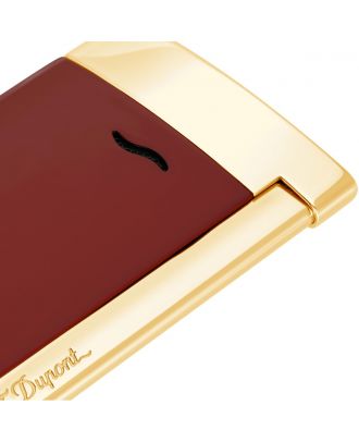 S.T. Dupont Slim 7 Aansteker Lotus Red en Goud
