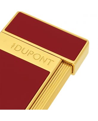 S.T. Dupont Slimmy Burgundy Lacquer and Gold Aansteker