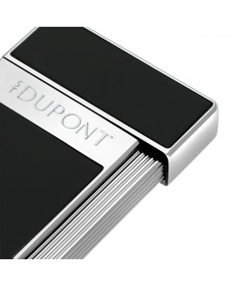 S.T. Dupont Slimmy Black Lacquer and Chrome Aansteker
