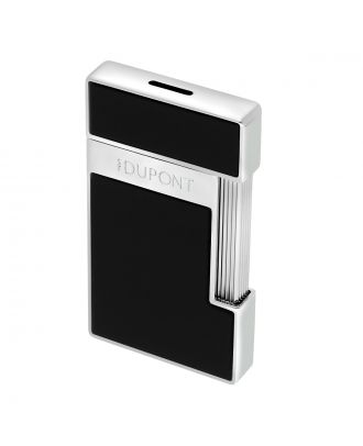 S.T. Dupont Slimmy Black Lacquer and Chrome Aansteker