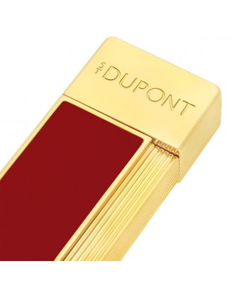 S.T. Dupont Twiggy Burgundy Lacquer and Gold Aansteker