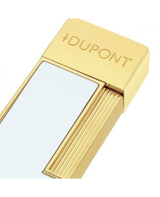 S.T. Dupont Twiggy White Lacquer and Gold Aansteker