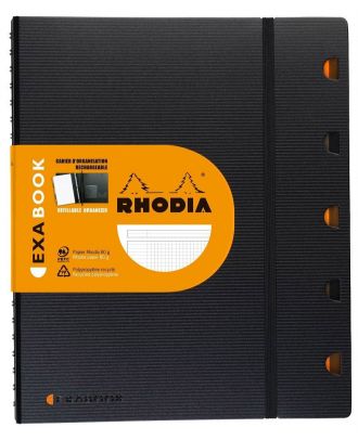 Rhodia Exa Book A4+ Geruit Zwart