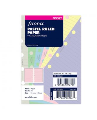 Filofax Vulling Pocket Pastel Gelijnd