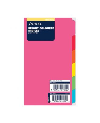 Filofax Vulling Personal Bladwijzers Bright Coloured