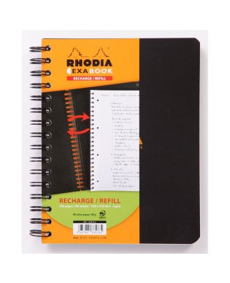 Rhodia Exa Book Vulling A5 Gelijnd Zwart