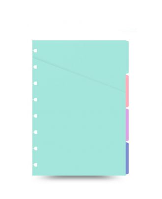 Filofax Notebook Refill Pocket Pastel Tabs