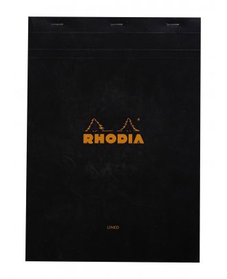 Rhodia Notitieblok A4 No. 18 Gelijnd Zwart