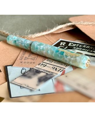Esterbrook The Niblet Sea Glass Gold Trim Vulpen