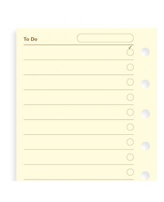 Filofax Vulling Pocket Cotton Cream To Do