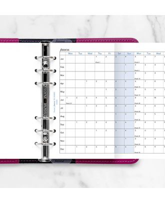 Filofax Personal Vulling Jaarplanner 2026 Horizontaal