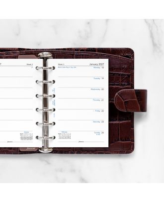 Filofax Pocket Vulling Week op 1 Pagina Engels 2027