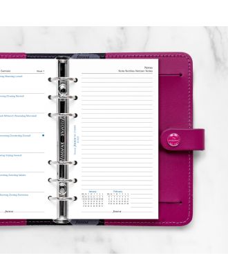 Filofax Personal Vulling Week op 1 Pagina met Notities 2027
