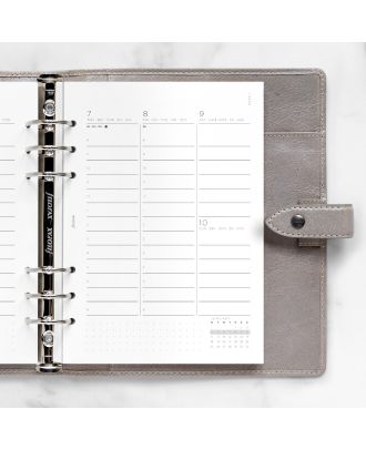Filofax A5 Vulling Week op 2 Pagina's Minimal met Kolommen 2027