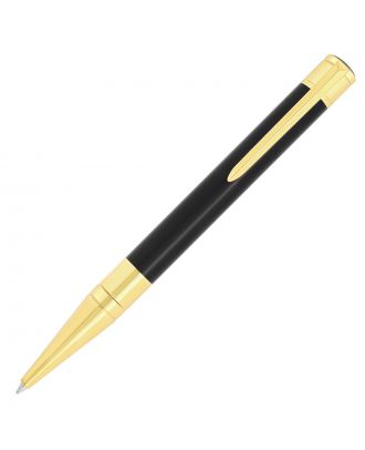 S.T. Dupont D-Initial Black & Gold Balpen