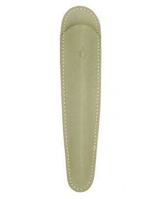 Recife Rivièra Grand Fourreau Lederen Pen Etui Taupe voor 1 pen