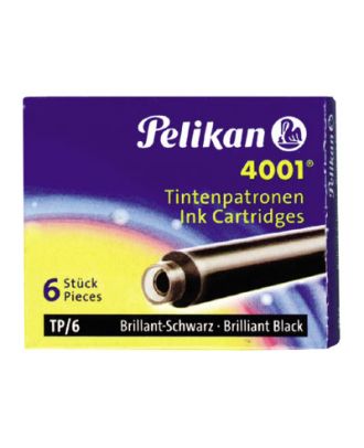 Pelikan 4001 TP/6 Inktpatronen Zwart 6 stuks