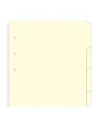 Filofax Vulling A5 Bladwijzers Cream