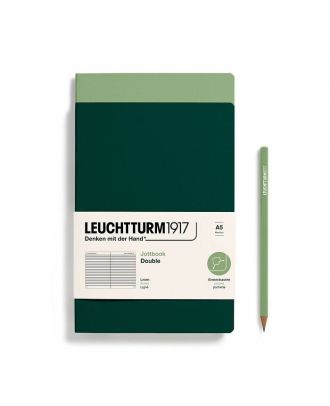 Leuchtturm1917 Jottbook Medium Sage/Forest Green Gelijnd