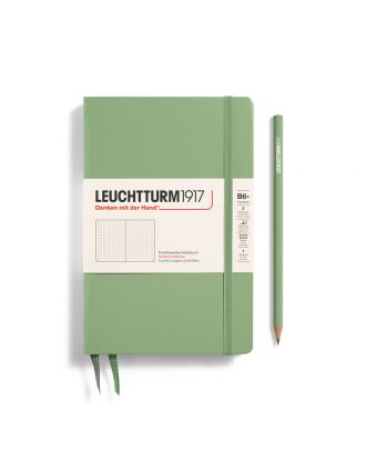 Leuchtturm1917 Notitieboek Slim B6+ Paperback Hardcover Sage Dotted