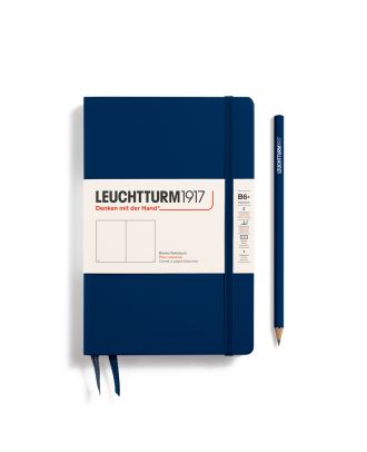 Leuchtturm1917 Notitieboek Slim B6+ Paperback Hardcover Navy Blanco