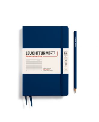Leuchtturm1917 Notitieboek Slim B6+ Paperback Hardcover Navy Gelijnd