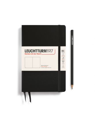 Leuchtturm1917 Notitieboek Slim B6+ Paperback Hardcover Black Blanco