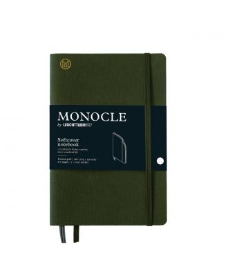 Monocle by Leuchtturm1917 Notitieboek B6+ Softcover Olive Dotted