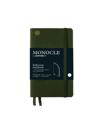 Monocle by Leuchtturm1917 Notitieboek A6 Softcover Olive Dotted