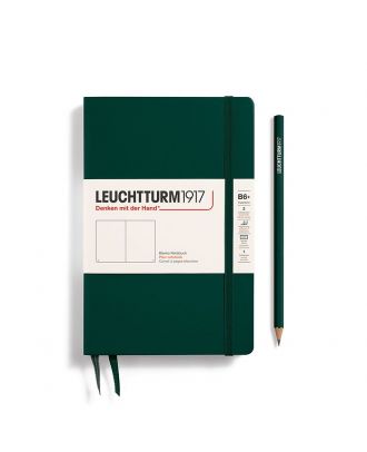Leuchtturm1917 Notitieboek Slim B6+ Paperback Hardcover Forest Green Dotted