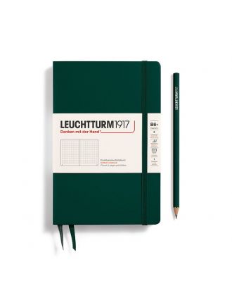Leuchtturm1917 Notitieboek Slim B6+ Paperback Hardcover Forest Green Dotted