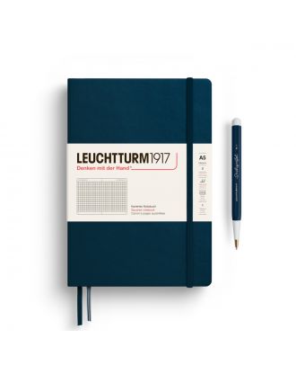 Leuchtturm1917 Notitieboek Medium Deep Sea Geruit