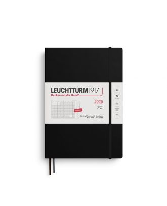 Leuchtturm1917 Agenda 2026 Maandplanner Composition B5 Soft Cover Black