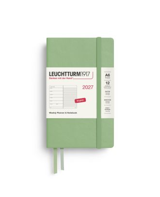 Leuchtturm1917 Agenda 2021 Weekplanner + Notities Pocket Zwart