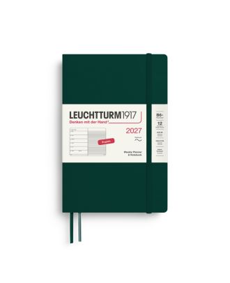 Leuchtturm1917 Agenda 2021 Weekplanner + Notities Pocket Zwart