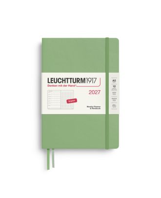 Leuchtturm1917 Agenda 2027 Weekplanner + Notities Dotted Medium A5 Sage