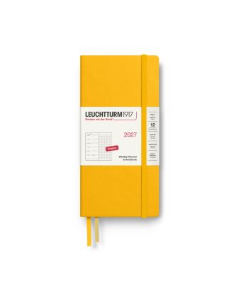 Leuchtturm1917 Agenda 2027 Weekplanner + Notities Dotted Wallet Sunflower