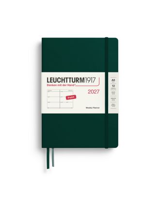 Leuchtturm1917 Agenda 2027 Weekplanner Medium Forest Green