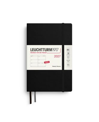 Leuchtturm1917 Agenda 2027 Weekplanner Paperback B6 Black
