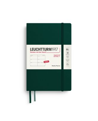 Leuchtturm1917 Agenda 2027 Weekplanner Paperback B6 Forest Green