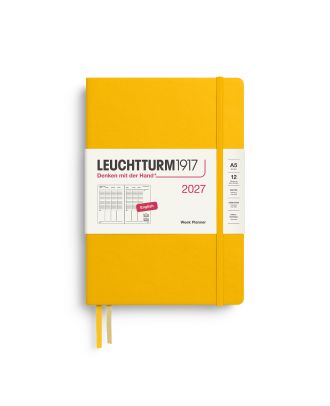 Leuchtturm1917 Agenda 2027 Weekplanner Verticaal Medium A5 Sunflower